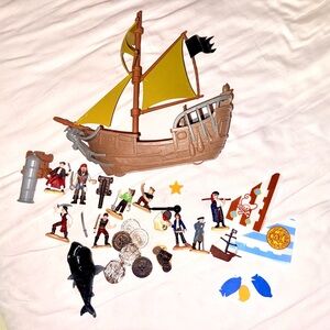 Disney brand Pirate Adventure Playset with Yellow Sails